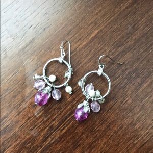 Purple earrings